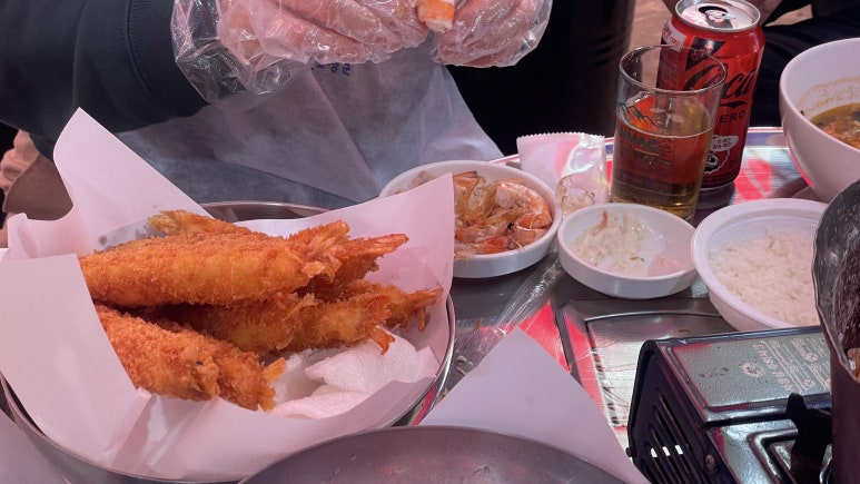 공룡고기&새우 이미지