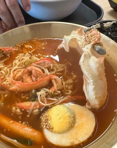 홍게 인생라면 이미지