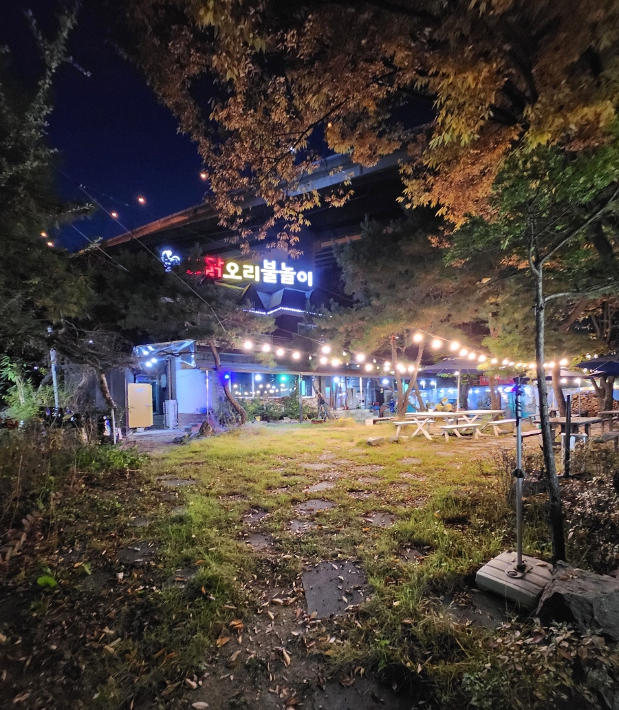 산닭오리불놀이 이미지