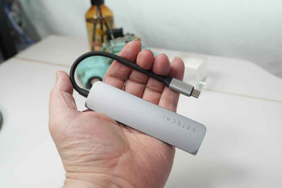다기능 슬림 허브 사테치 USB-C 4in1 4K 알루미늄 멀티허브 사용 후기 이미지 7