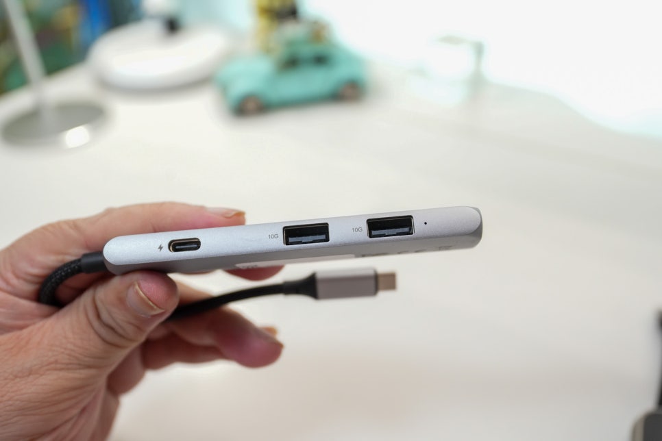 다기능 슬림 허브 사테치 USB-C 4in1 4K 알루미늄 멀티허브 사용 후기 이미지 8