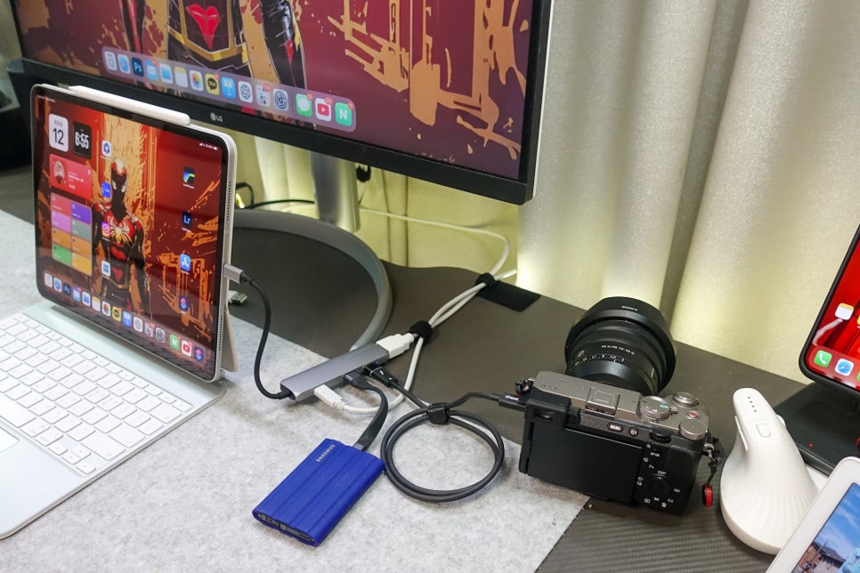 다기능 슬림 허브 사테치 USB-C 4in1 4K 알루미늄 멀티허브 사용 후기 이미지 12