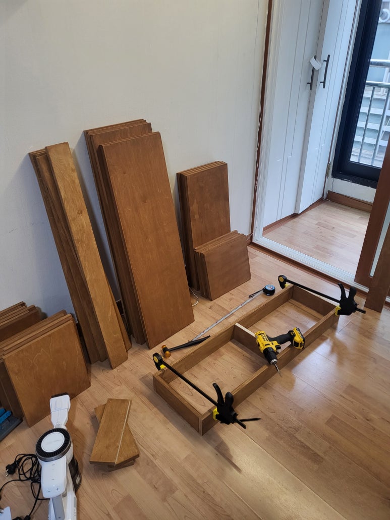 합판 가구 만들기 목공 DIY 책장 만들기 : 네이버 블로그