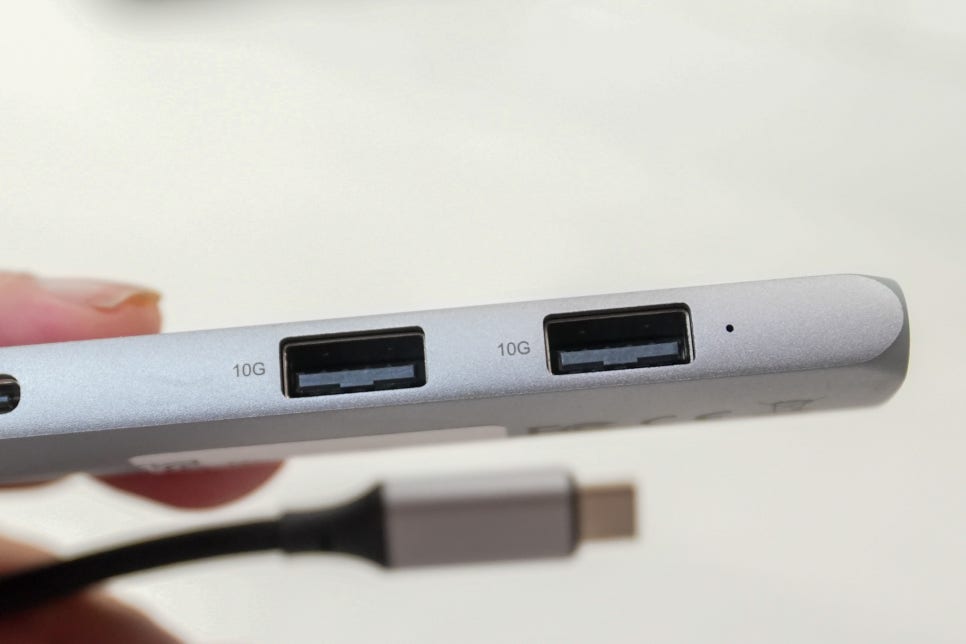 다기능 슬림 허브 사테치 USB-C 4in1 4K 알루미늄 멀티허브 사용 후기 이미지 10