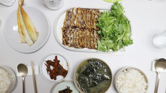 논공숯불생오리 이미지
