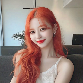 오렌지헤어 이미지