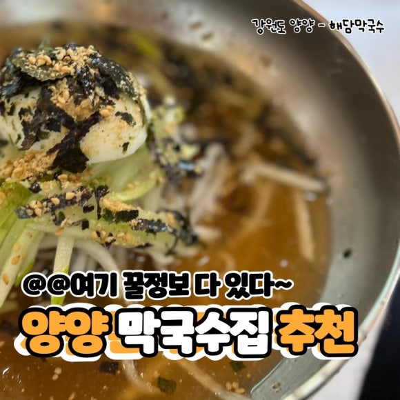 해담 막국수 이미지