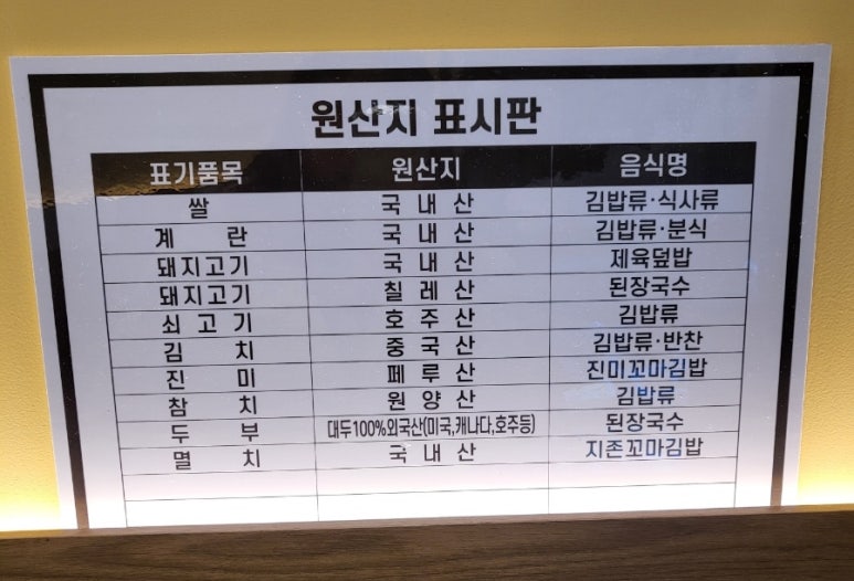 월성동김밥 이미지