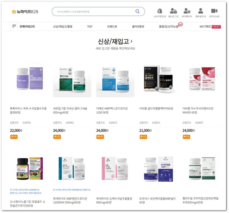 브렌드뉴사이트 이미지