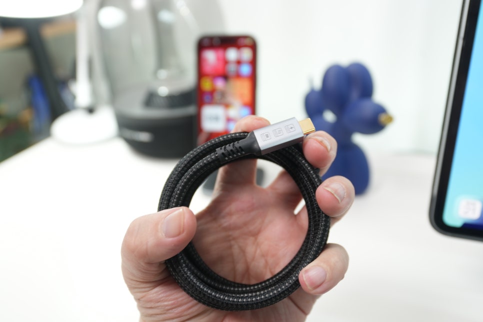 5K 듀얼모니터 연결 설정을 위한 USB4 C to C 케이블 [썬더볼트 패시브 케이블 IX032-033] 이미지 4