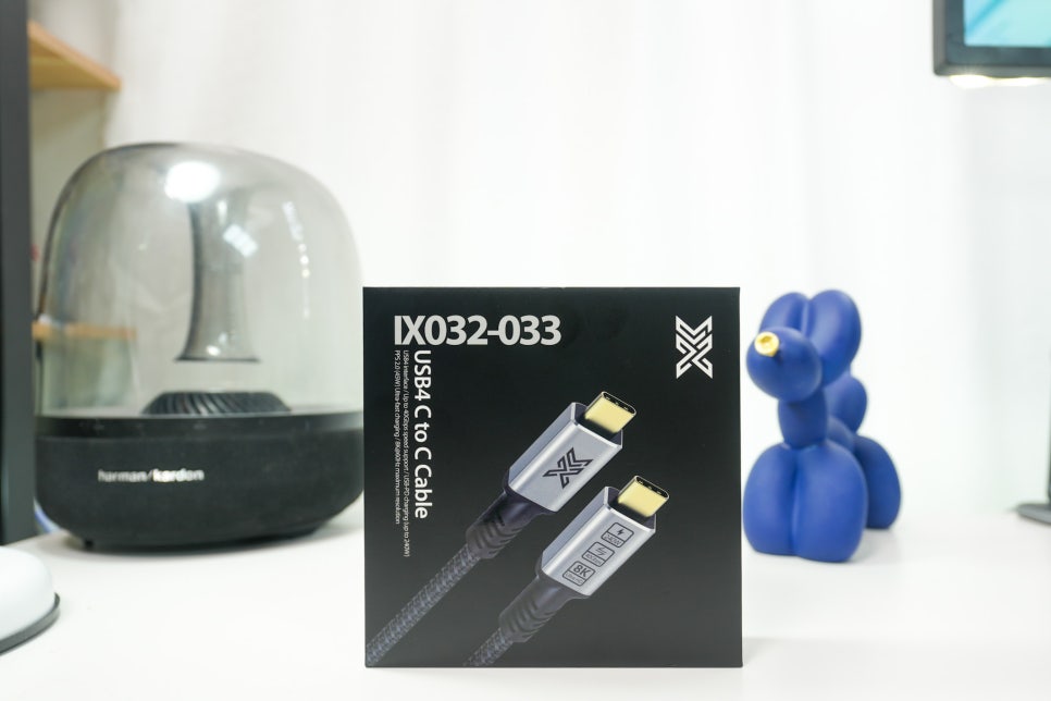 5K 듀얼모니터 연결 설정을 위한 USB4 C to C 케이블 [썬더볼트 패시브 케이블 IX032-033] 이미지 3
