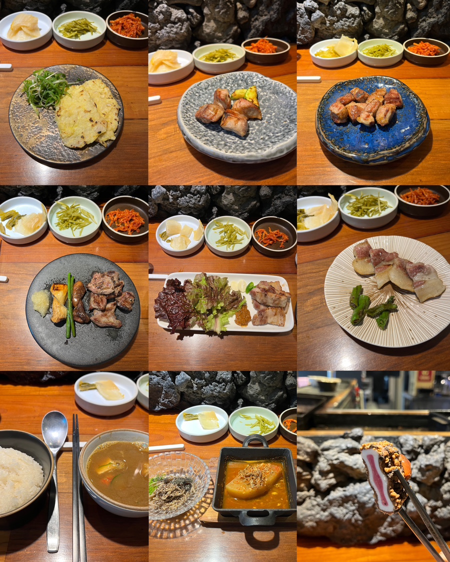 제주도 맛집 풍로 블랙 본점 흑돼지 오마카세 런치 A코스 솔직 후기 : 네이버 블로그