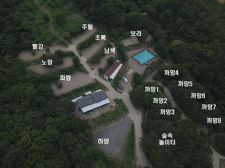 숲속캠핑장 이미지