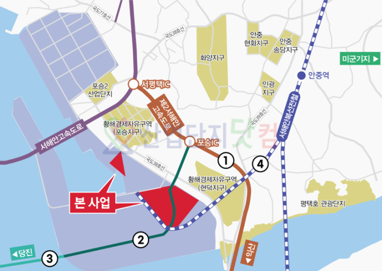 신평IC 진입 이미지