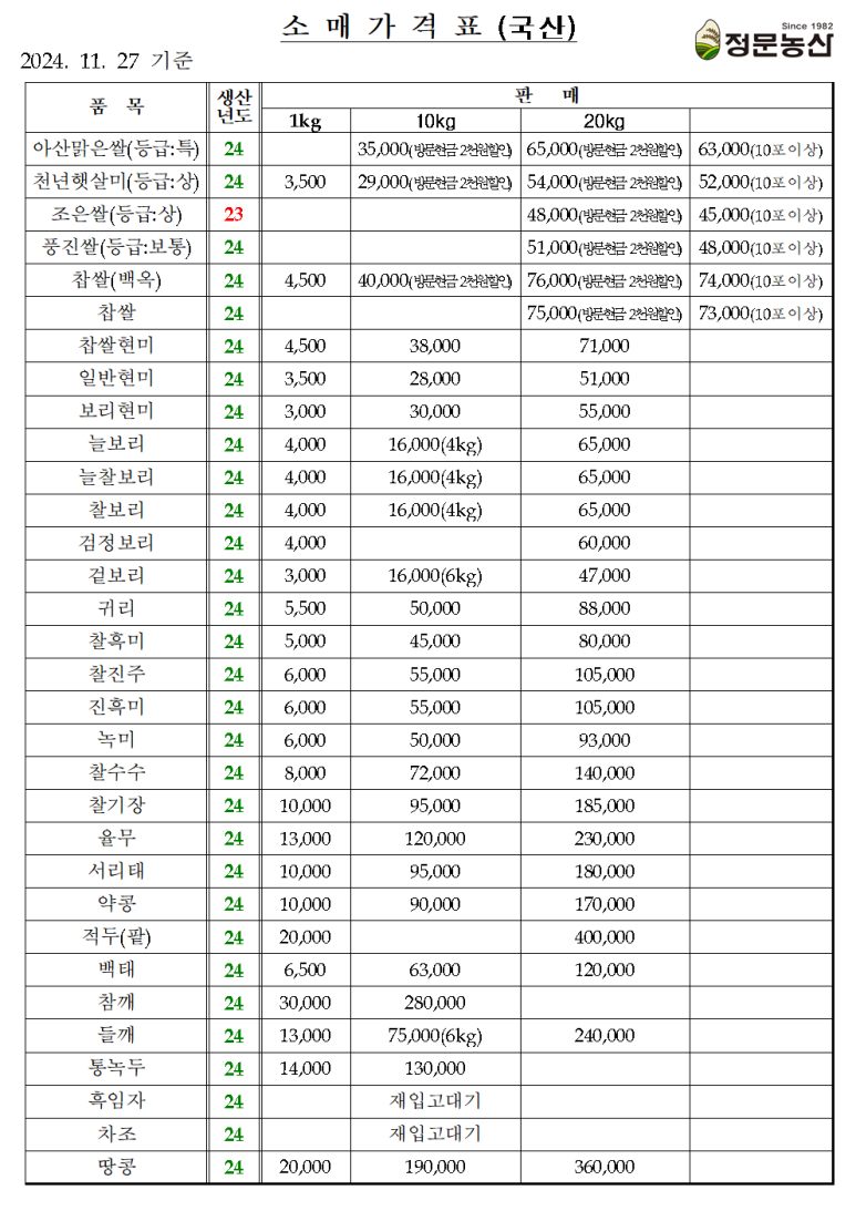 정문농산 이미지