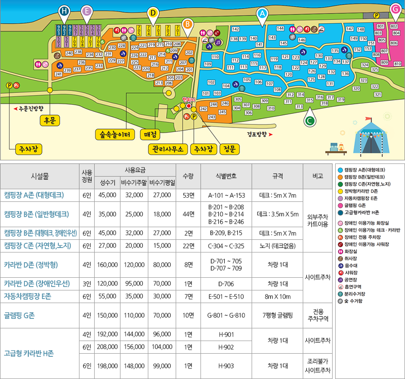 솔향기캠핑장 이미지