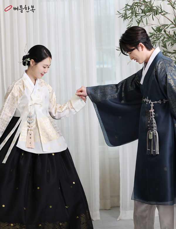 한복옷깃 이미지