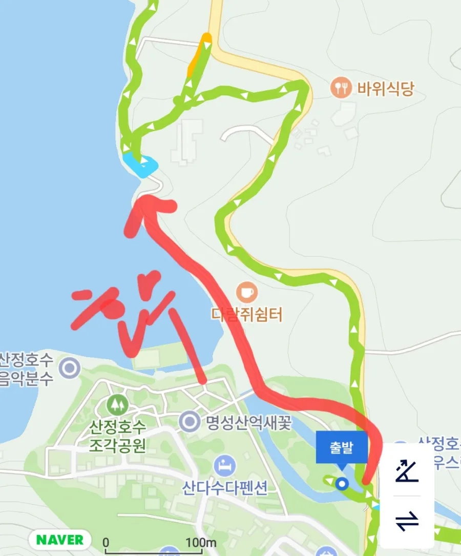 억세 군락지 이미지