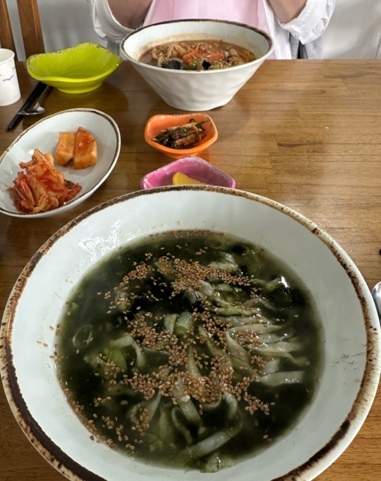 매생이칼국시 이미지