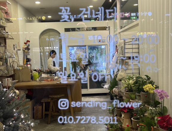 꽃;건네다 이미지