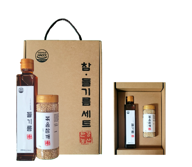[한강농산] 들기름 2종세트(볶음참깨)