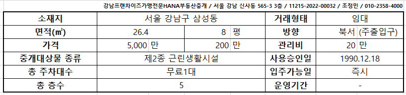 하삼동커피강남 이미지