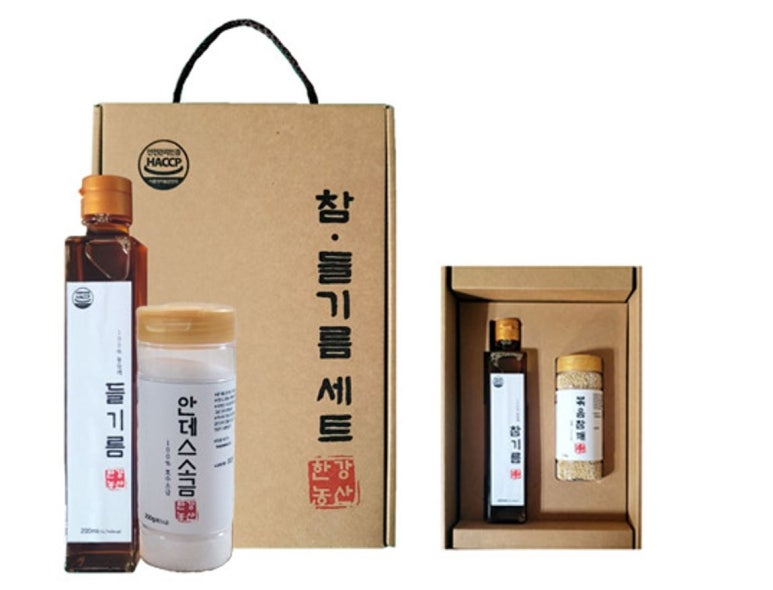 [한강농산] 들기름 2종세트(안데스소금)