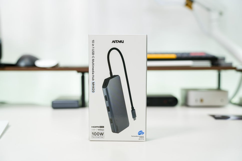 M4 맥미니와 아트뮤 10in1 USB-C 멀티 허브 MH420로 삼성 외장하드 SSD T7 실드 연결 이미지 3
