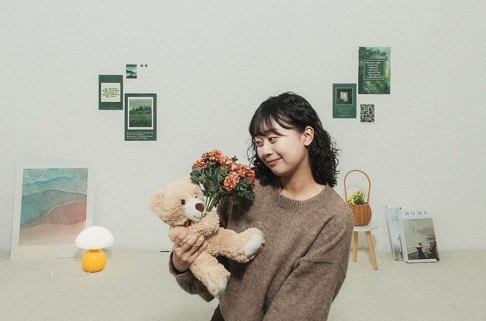 셀프사진관예뻐서;봄 이미지