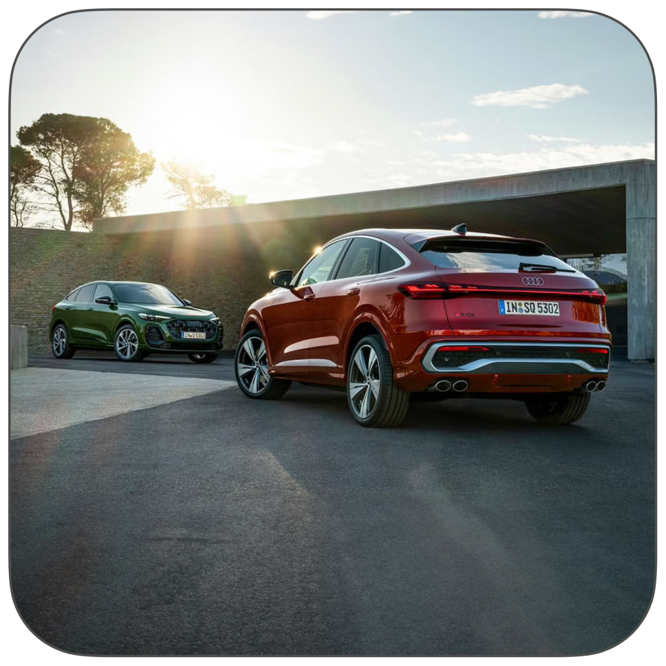 스포트백  쿠페 스타일 suv 2025 아우디 q5와 아우디 sq5