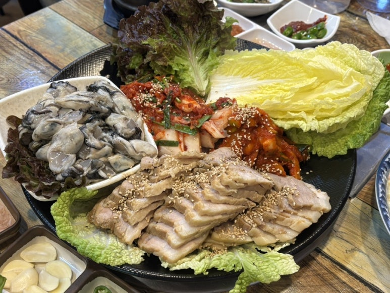 마산아구찜，굴 이미지