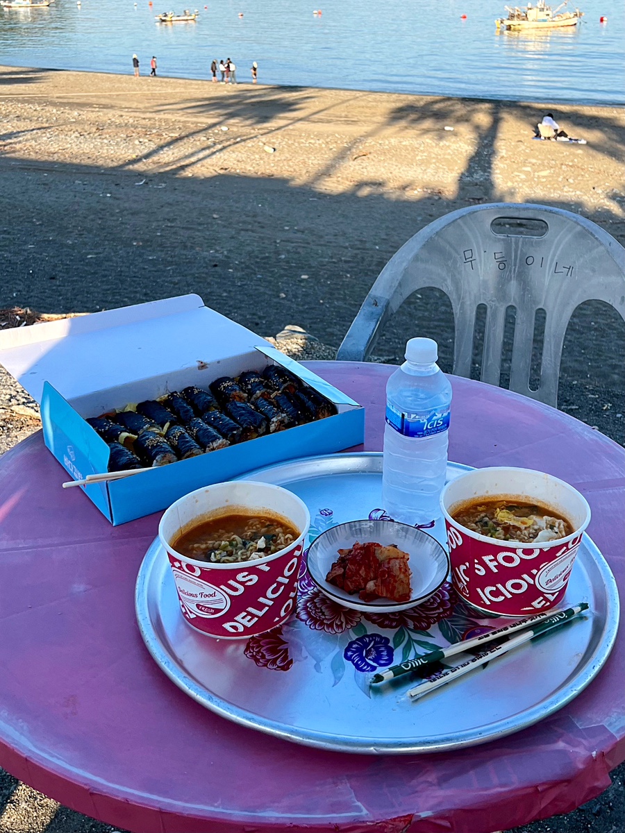 밥풀김밥&라면 이미지