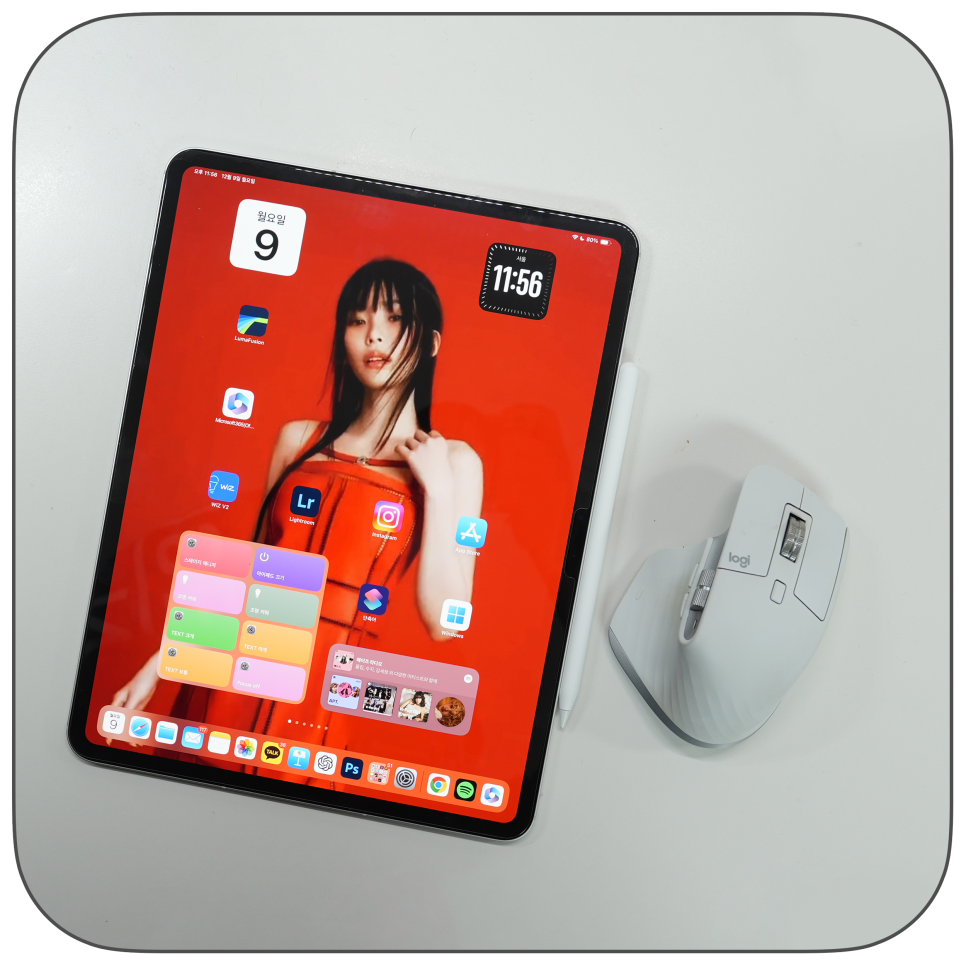 m4 아이패드 프로 7세대와 로지텍 mx master 3s for mac 블루투스 마우스 연결 방법