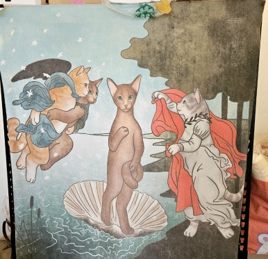 냥덕피자 이미지
