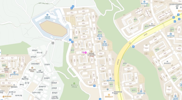북한산도시자연공원→북한산 유아숲체험원 이미지