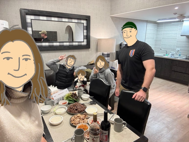 누룽지 굽는 남자 이미지