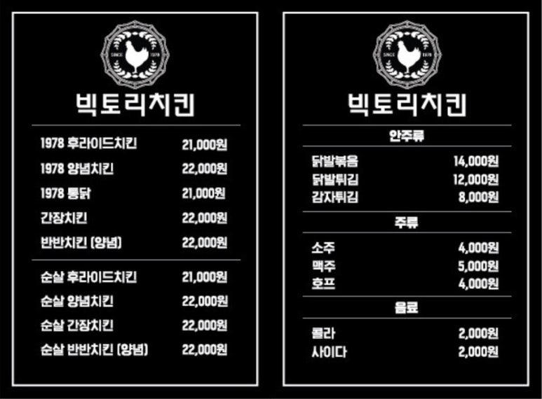 빅토리 치킨 이미지