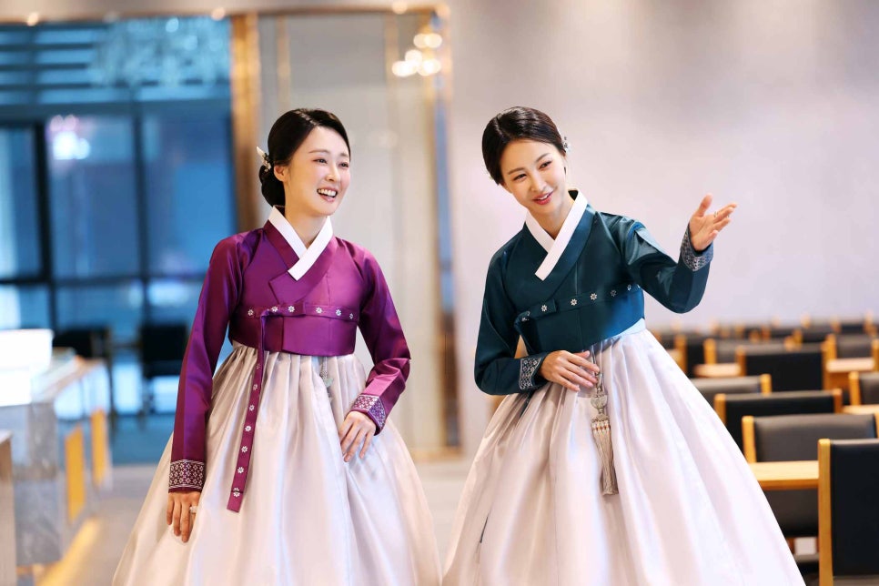 한복옷깃 이미지