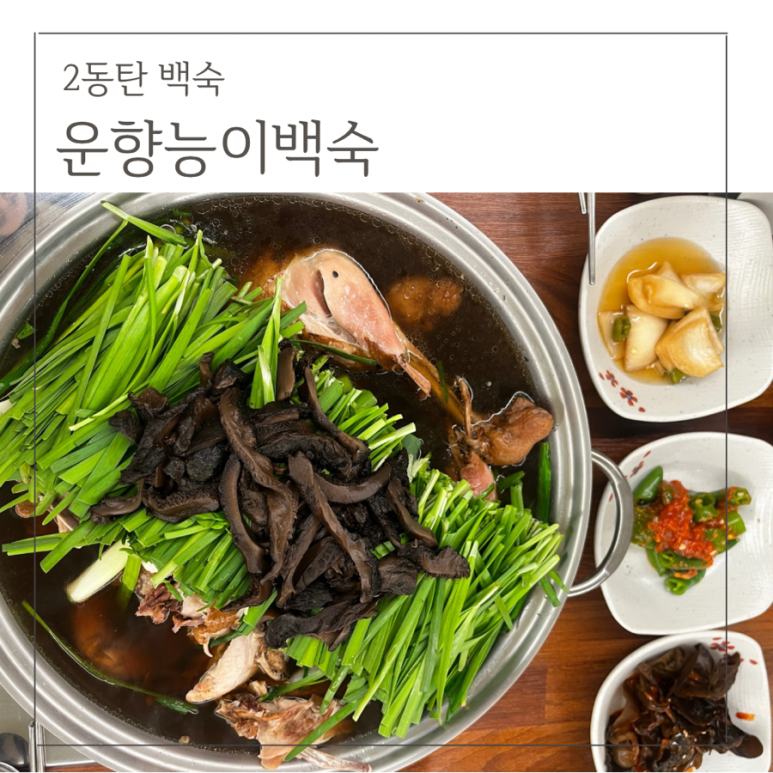운향능이백숙 이미지