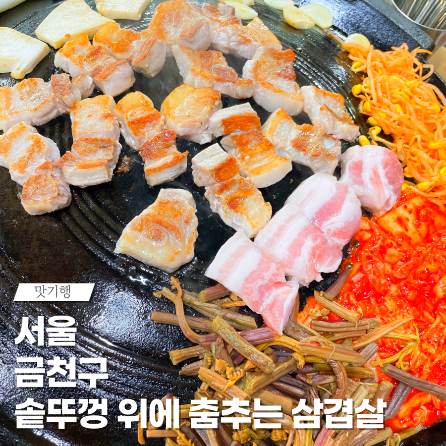 솥뚜껑위에춤추는삼겹살 이미지