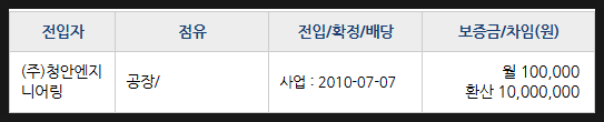 (주)청안엔지니어링 이미지