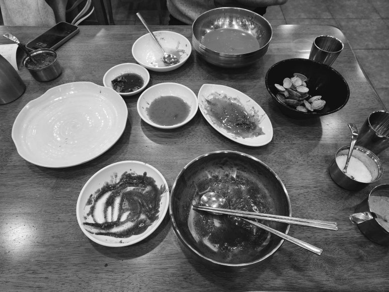 용만두, 칼국수 이미지