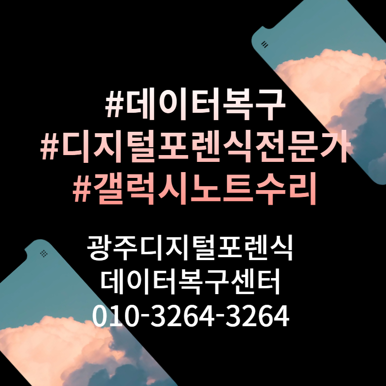 광주포렌식데이터복구외장하드USB휴대폰스마트폰핸드폰복원 이미지