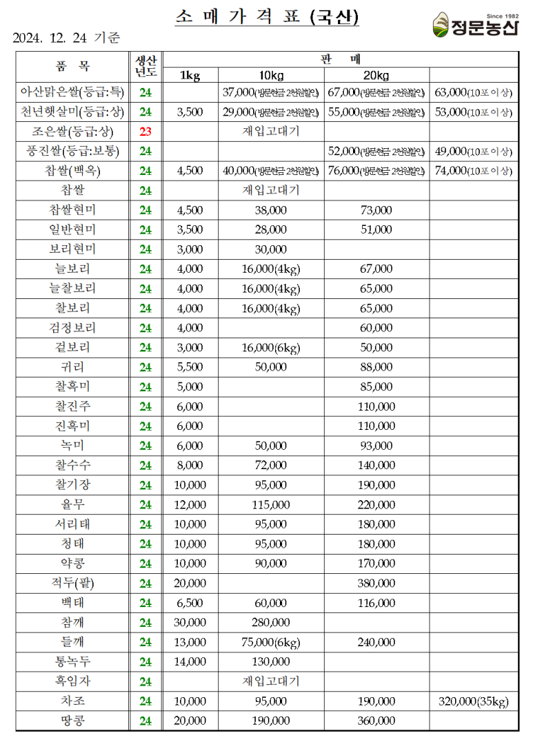 정문농산 이미지