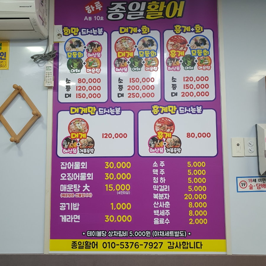 종일활어 이미지