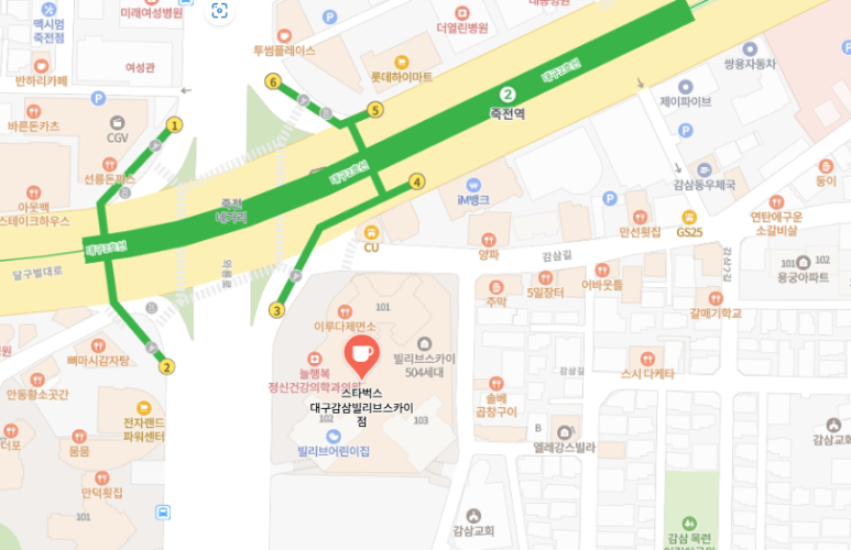 스타벅스 대구감삼빌리브스카이 이미지
