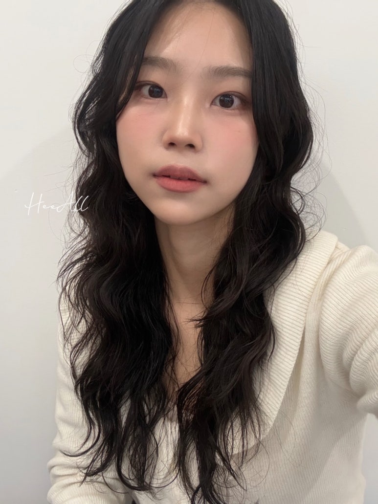 뽀글헤어 이미지