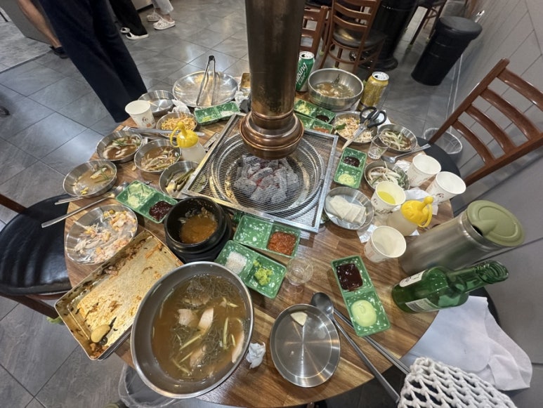 영농회관 숯불 이미지