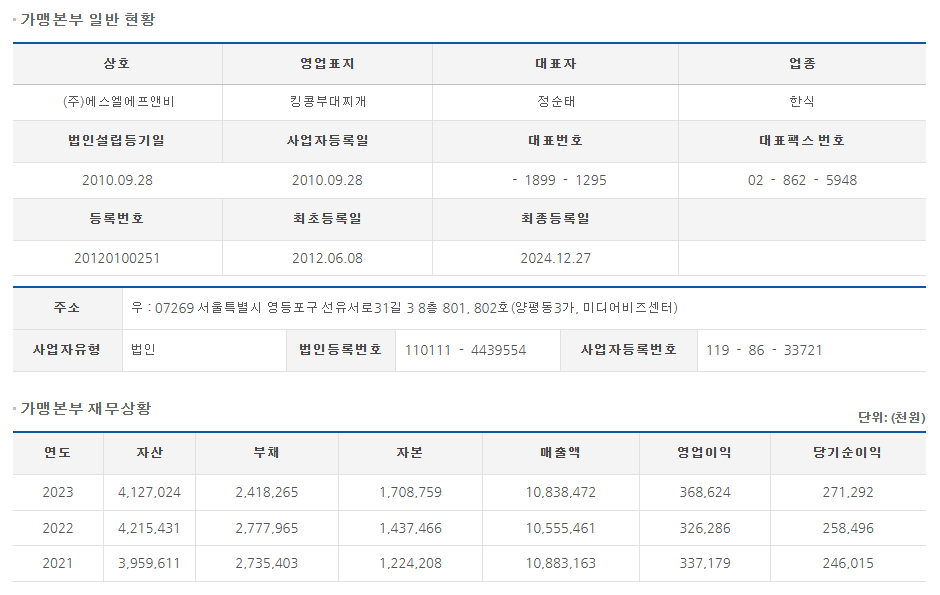에스엘에프앤비 이미지