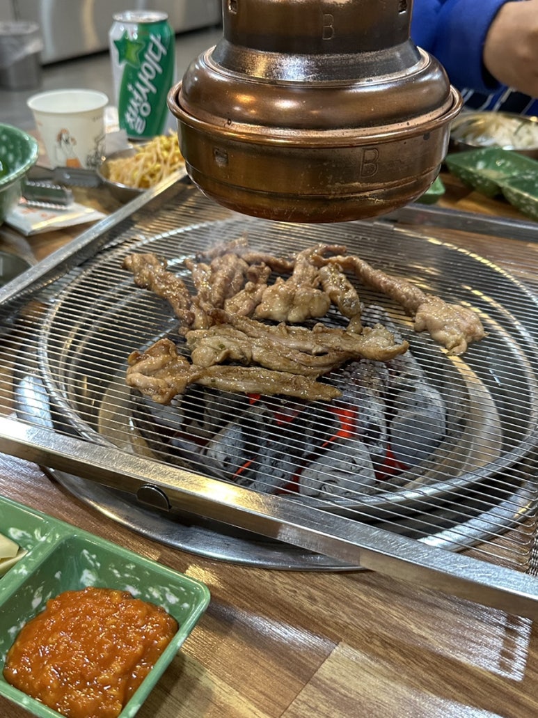 영농회관 숯불 이미지